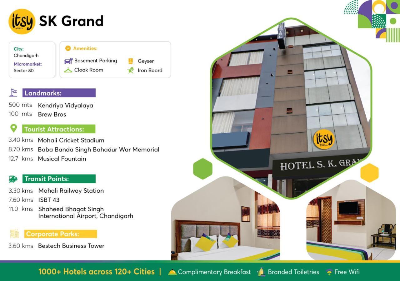 Hotel Itsy By Treebo - Sk Grand - Sector 80 Mohali Sohāna Exterior foto